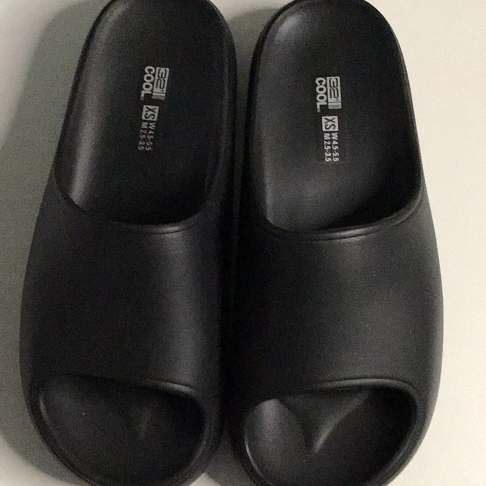 Black Slide Sandals